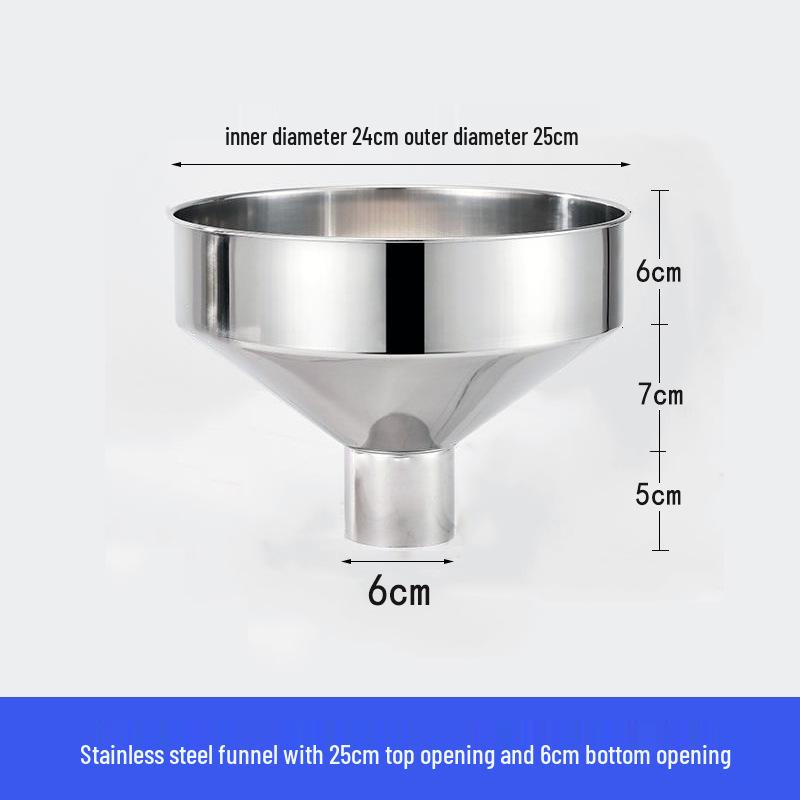 Heavy-Duty Stainless Steel Large Funnel for Industrial Fuel and Oil Press Machines