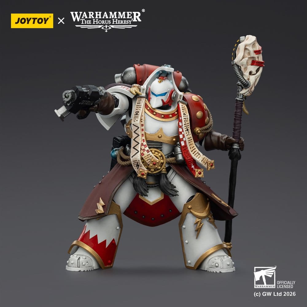 Joy Toy Warhammer 40,000 - White Scars Stormseer Consul - Stormseer Consul With Force Staff And Bolt Pistol