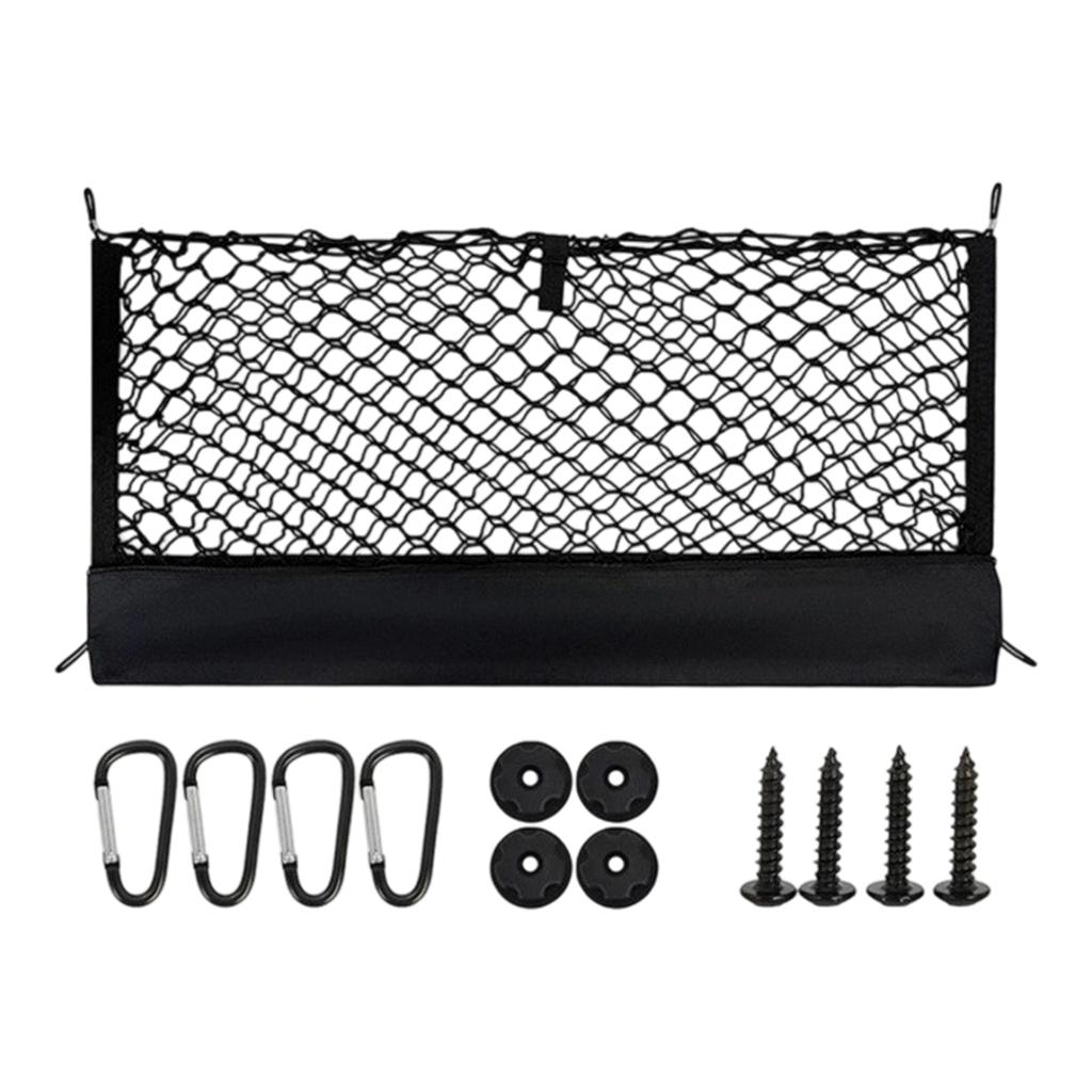 Car Trunk Storage Net Cargo Net for Luggage Organization and Barrier, Elastic Mesh for SUV, Sedan and Truck