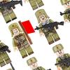 Yousheng Military Building Block Kit 12 Pcs Soldiers Mini Figures Toys Set with Weapons Gifts for Boys Children