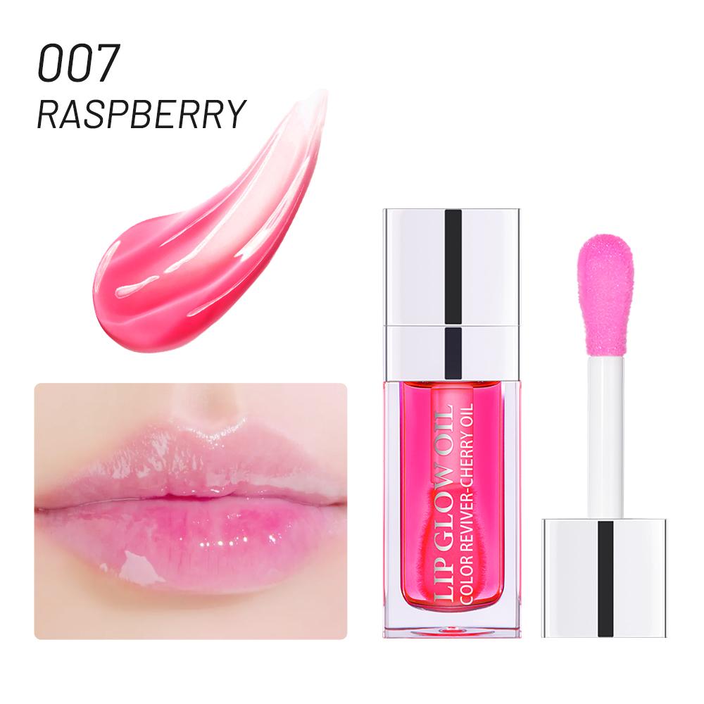 Feuchtigkeitsspendender Lippenbalsam Original Lippenöl Glanz Pflege der Lippen Benetitnt für Lippen Aufpolsternd Peeling Rosa Aufpolsterndes Glanzöl