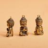 Brass Crafts Brass Buddha Ornaments Miniature Mini Buddha Figurine  Keychain