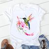 Cute Cockatielsparrot Bird Lovers Print T Shirt Girls Sunflower Flowers Tshirt Unisex Harajuku Kawaii Clothes Summer Tops Tee