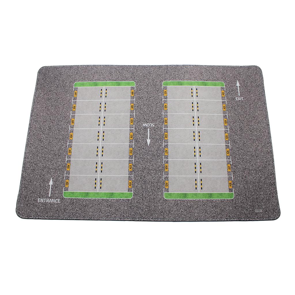 1:64 Skala Parkering Vei Garasje Fotballbane Leke Matte Musematte For Støpte Bilmodeller Dukker Scenevisning