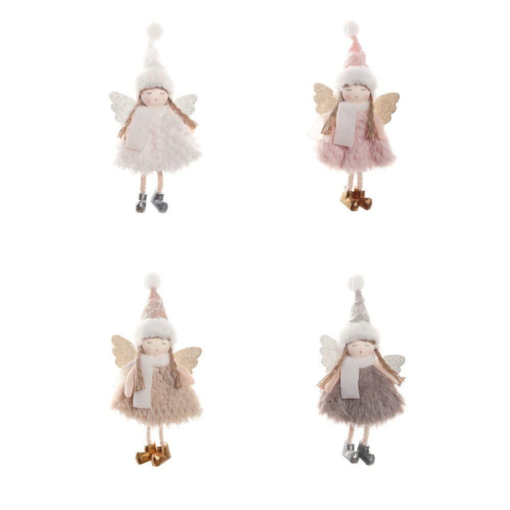 Soft Christmas Angel Girl Ornaments Handmade Christmas Tree Hanging Decoration  New Year Gift