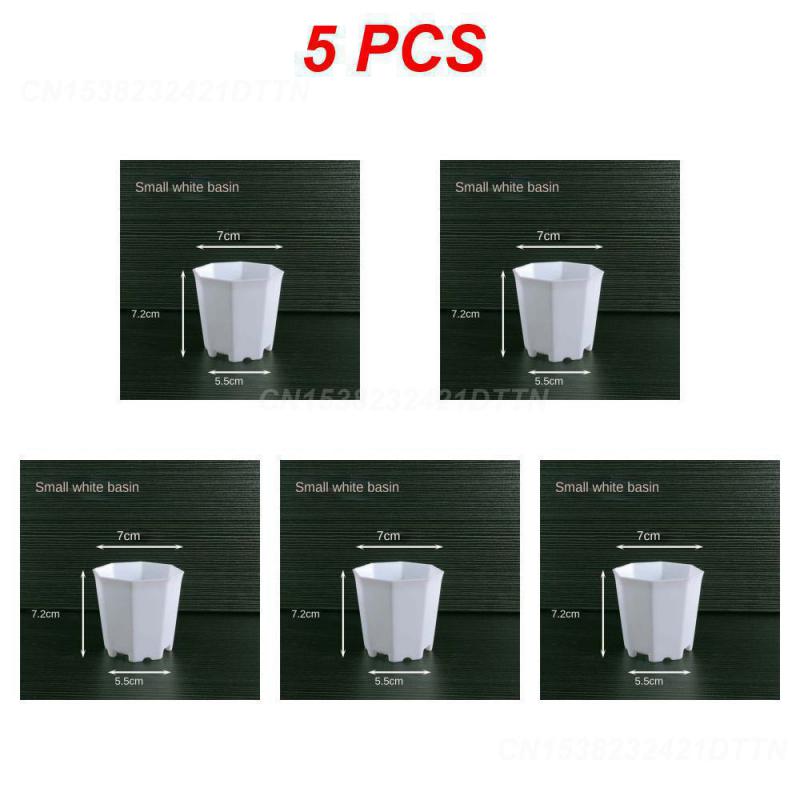 

1~5 шт мясистые растения в горшках прочный минималистский цветочный горшок садовые принадлежности цветочная тарелка многоугольные белые садовые горшки для растений