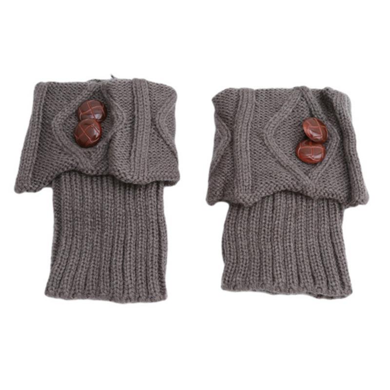 Knitted Leg Warmer Short Leg Warmers Boot Cover Warm Socks Cuffs Thermal Ladies Legging Crochet Foot Ankle Warmers Winter Women