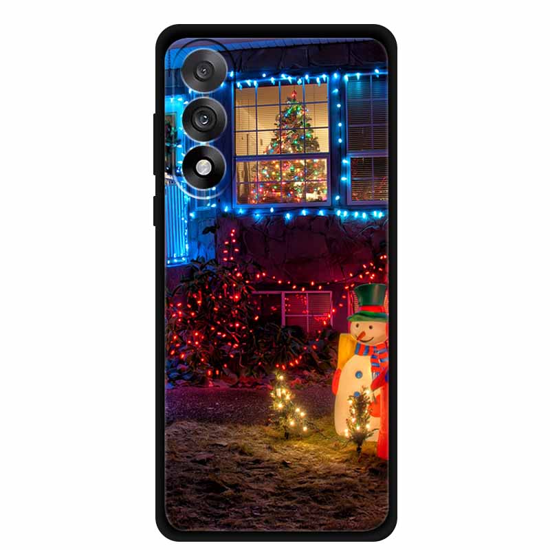Christmas Phone Cases For OnePlus Nord 5 5G Case Shockproof Silicone Soft Black Cover Christmas Tree for 1+ Nord 5 5G Back Cover
