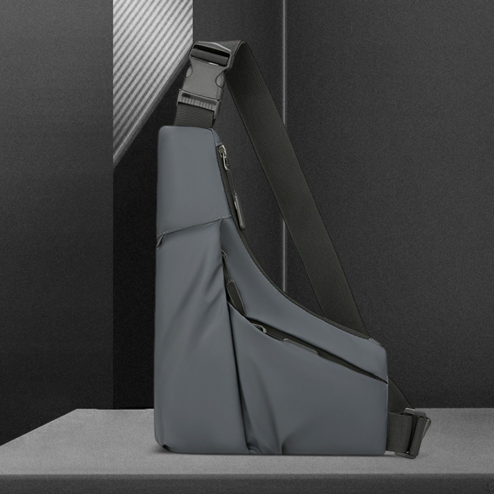 

Сумка-слинг на плечо рюкзак через плечо рюкзак повседневный наружный мешок мужской нагрудный серый