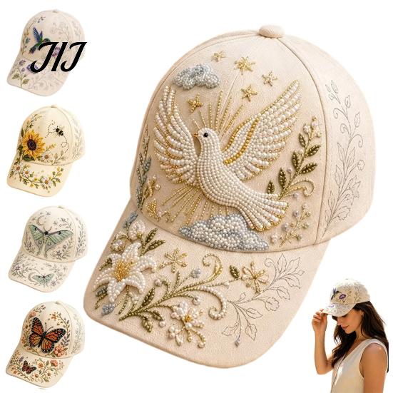 DIY Beaded Hat Kit Baseball Cap Kit, Handmade Animal Garden Set, Teens Set Craft Project for Adults Beginner