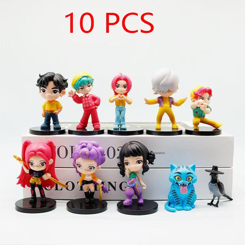 New Hot Kpop Devil Hunter Rumi Zoe Mira Anime Polyvinyl Chloride Character Collection Childrens Gift Hot Anime Dolls 5D Eyes