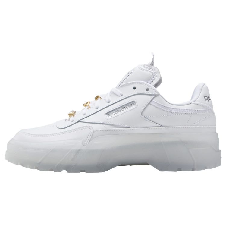 Reebok Cardi B X Club C Triple White Women Sneakers Footwear-White GX0038