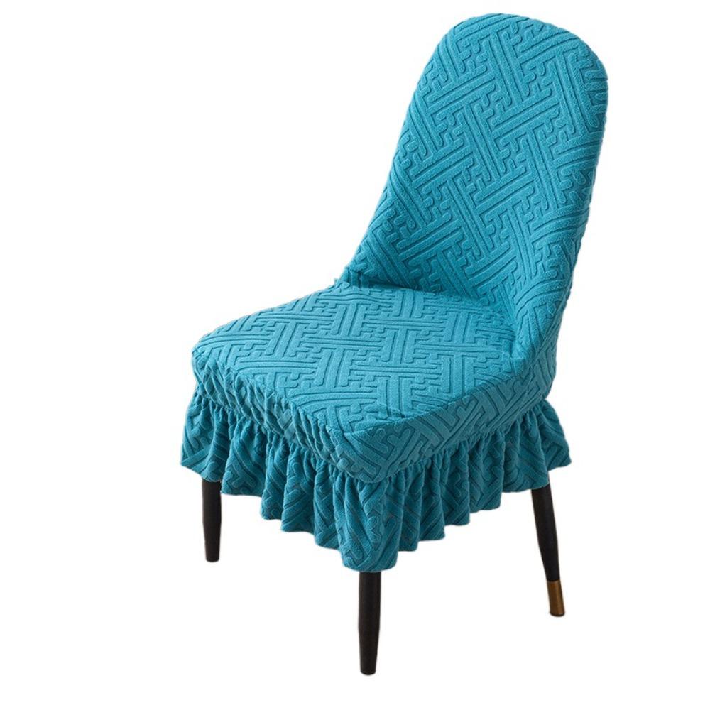 Dustproof Curved Seat Cover Soft Chair Protective Case Jacquard Arc Chair Cover  Household