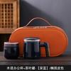 Suet jade mug office cup ceramic filter with lid tea cup household tea separation water cup gift
