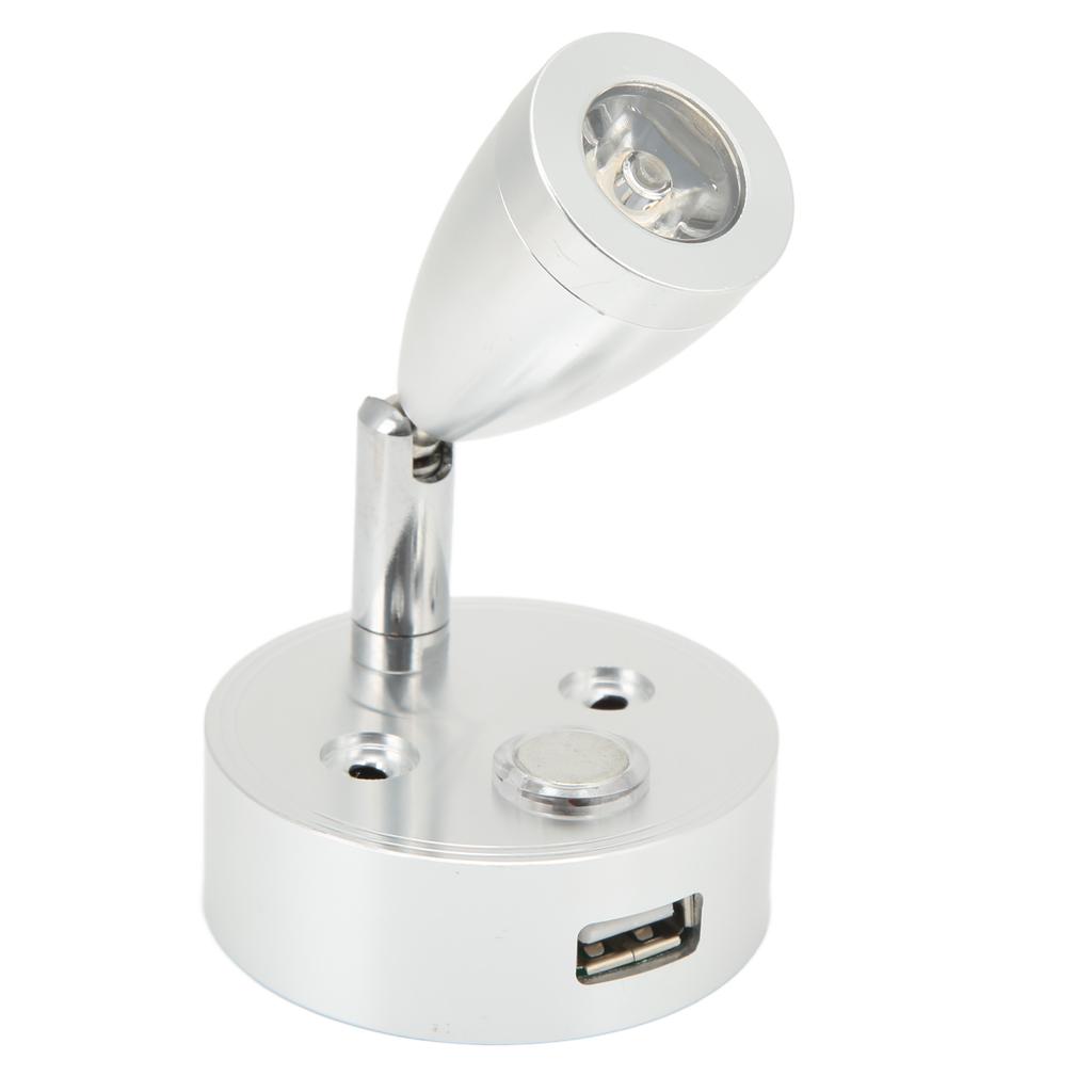 10V?30V RV Reading Light LED Spotlight Bedside Lamp 3500K Warm White for Boat Camper Trailer