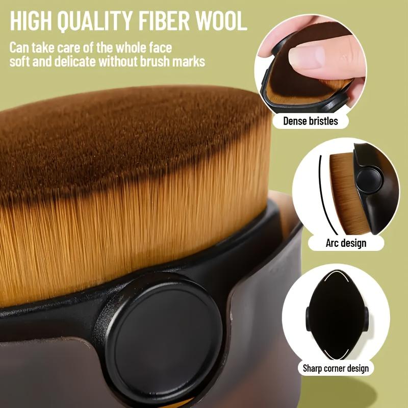 1Pc Professional Foundation Brush, Seamless Foundation Brush, Creates A Light, No-Trace Nude Makeup Effect, Fixed Makeup Brush Set To Meet Daily
