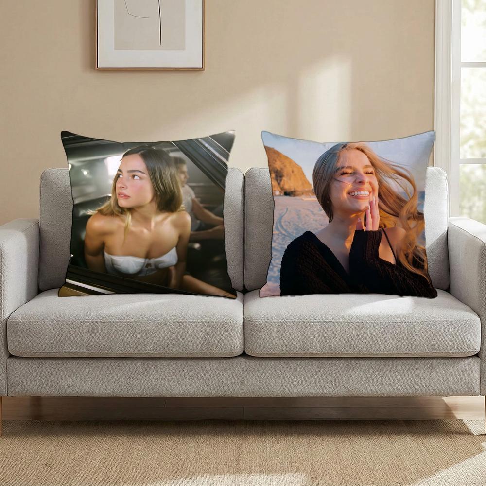 Addison Rae Cushion Cover Multi-Scene Pillow Cover for Home & Car - Reversible, Soft & Durable for Daily Use
