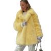 Autumn and winter fur jacket women's European and American casual loose fox fur jacket suit collar toka environmentally friendly fur jacket women