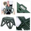 Folding Step Stool Plastic Lightweight Portable Small Kids Step Stool for Outdoor Camping Fishing Picnic Green
