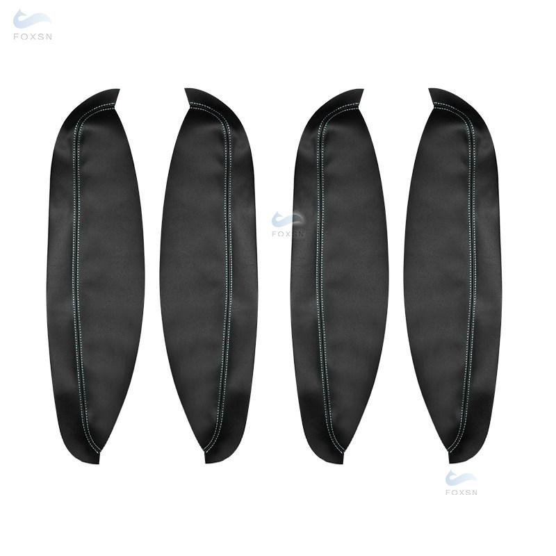 For Nissan Qashqai +2 2007 2008 2009 2010 2011 2012 2013 2014 4pcs Microfiber Leather Car Interior Door Armrest Panel Cover Trim