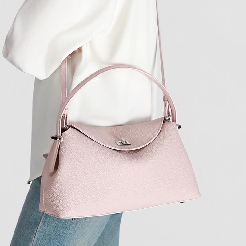 Women's genuine leather handbag fashionable retro designer luxury bag high-quality cowhide large capacity casual shopping bag