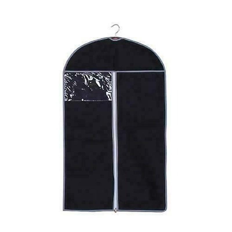 

Чехлы для одежды Чехол для хранения одежды Пальто Костюм Рубашка Одежда Видимые окна Бытовая подвесная органайзер Чехол для гардероба 60x80cm чёрный