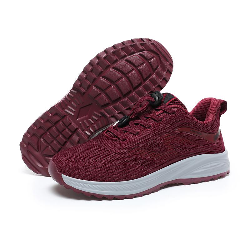 

Уличная спортивная обувь нескользящая обувь для бега дышащая повседневная обувь легкая дорожная повседневная универсальная резиновая подошва 41 красный