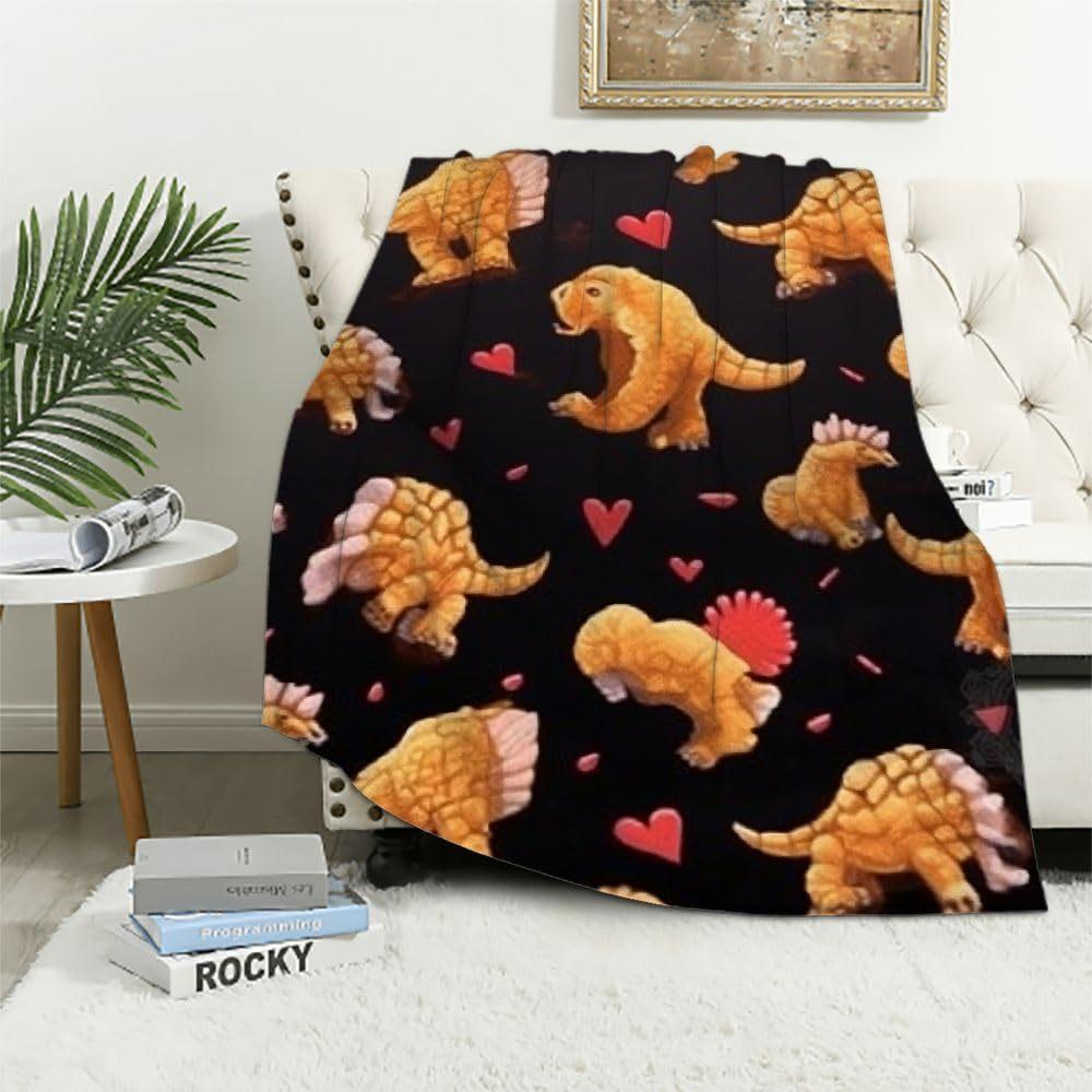 Dinosaur chicken nuggets blanket gift soft comfortable flannel bedding blanket sofa office camping blanket