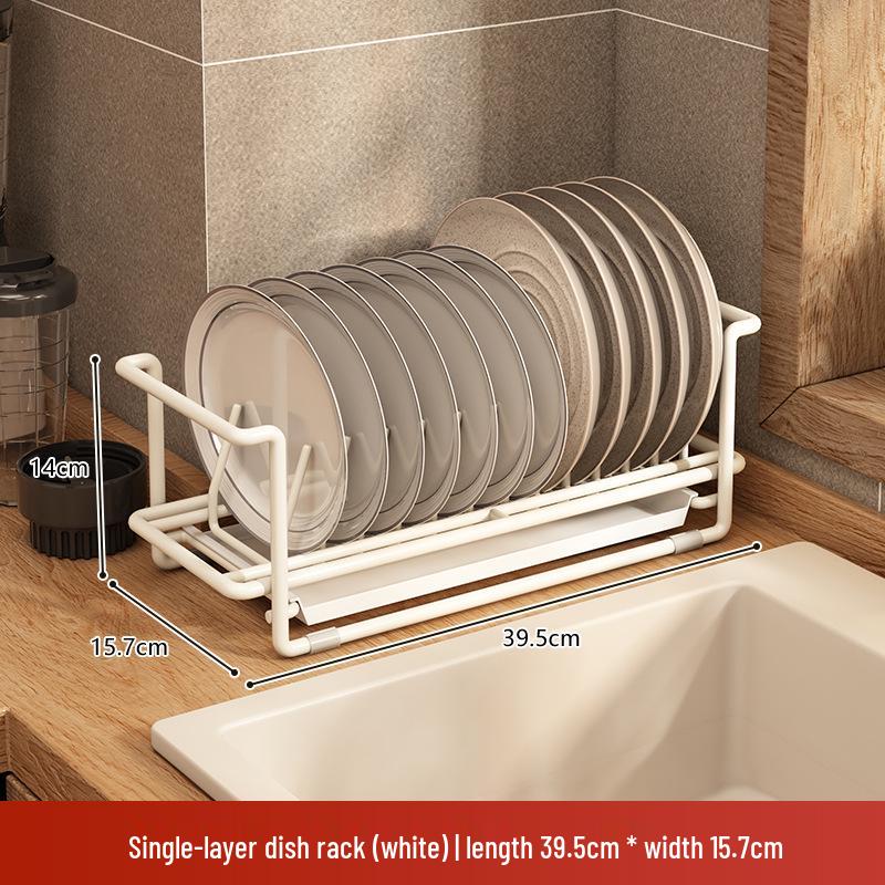 Kitchen Dish Drying Rack with Chopstick and Cutlery Storage