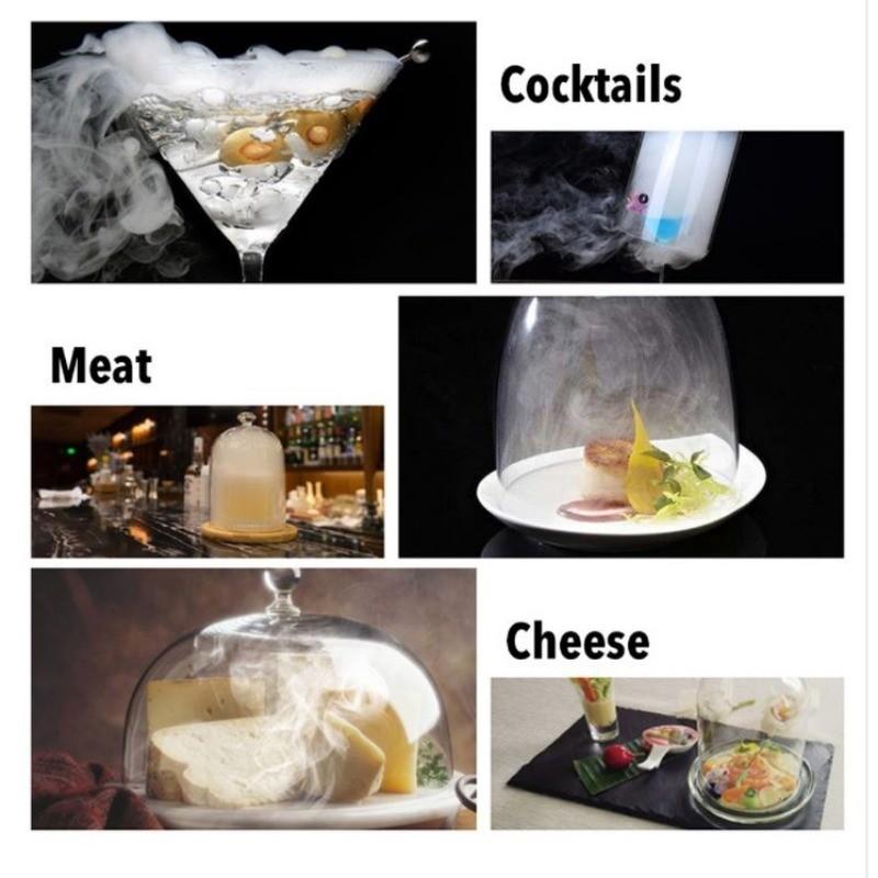 Ruční udírna na studený kouř BBQ koktejl jídlo nápoj molekulární kuchyně stroj přenosný generátor kouře