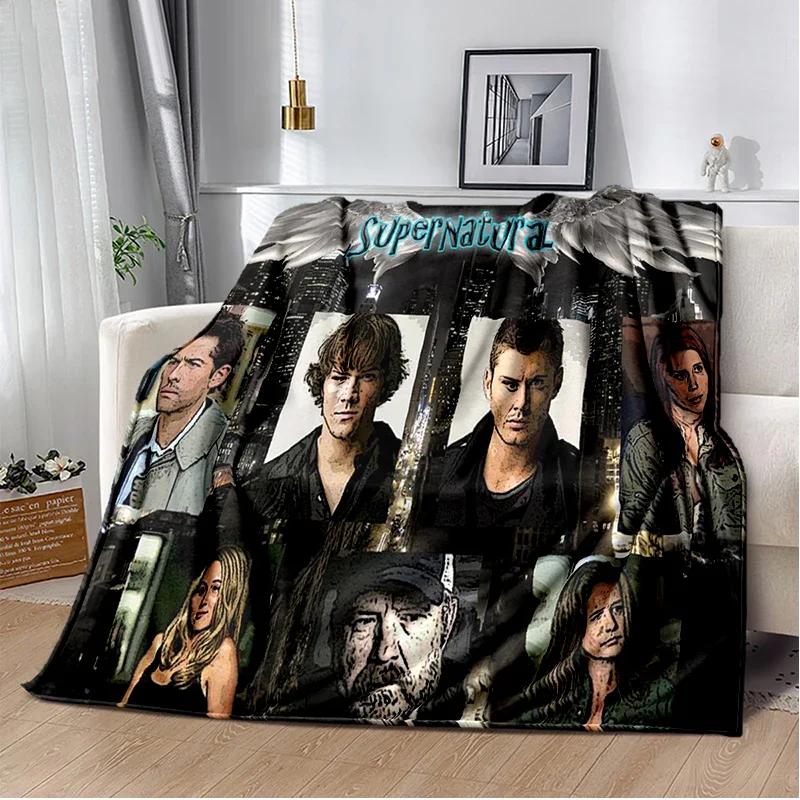 Supernatural join the hunt Throws Blanket Sofa Hiking Picnic Super Soft Quilt Fashion Bed Thermal Flannel Blanket birthday gift