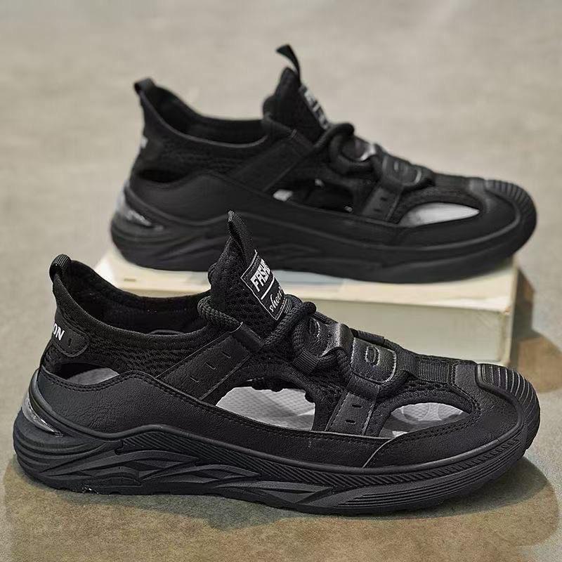 2025 Men s Breathable Trendy Sports Slip-on Sandals: Versatile Summer Beach Water Shoes 39