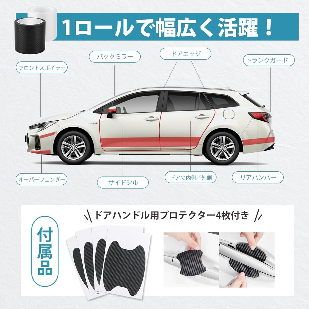 TOMIRAI Car Protection Film, Car Protective Tape, For Maintenance and Protecting Your Car