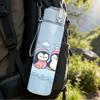 1PC Cloud Twin Penguin Art 750ml Color Plastic Sports Water Bottle Leakproof Flip Straw Lid Suitable for Sports Office Home Use