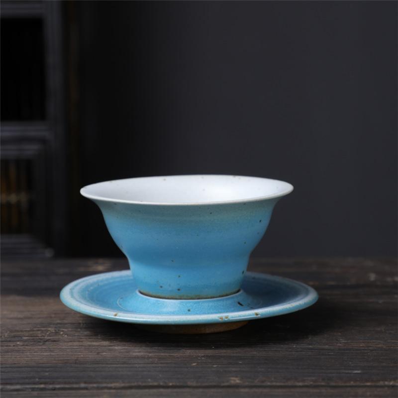 Coffee Cup And Saucer Set, Wind Ceramic Cup, Creative Cup, Retro Coarse Pottery