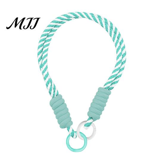 Colorful Macaron Lanyard Braided Rope Pendant Short Wrist Strap with Hanging Ring Wear-resistant Wear-Resistant Lightweight Portable Water Bottles