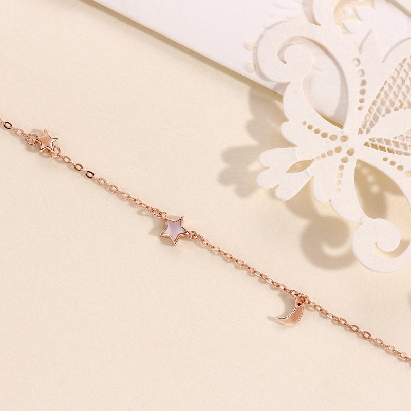 Star Moon Bracelet Women's Niche Exquisite Temperament Versatile Star Moon Ins Fashion Accessories Hand Accessories