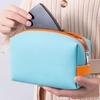 Travel Makeup Bag PU Leather Waterproof Large Capacity Portable Fashionable Cosmetic Bag
