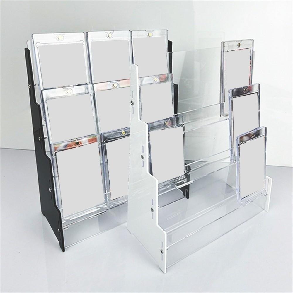 3 Layers Baseball Card Storage Rack Removable Acrylic Sports Card Organizing Box Clear Display Compact Card Display Stand