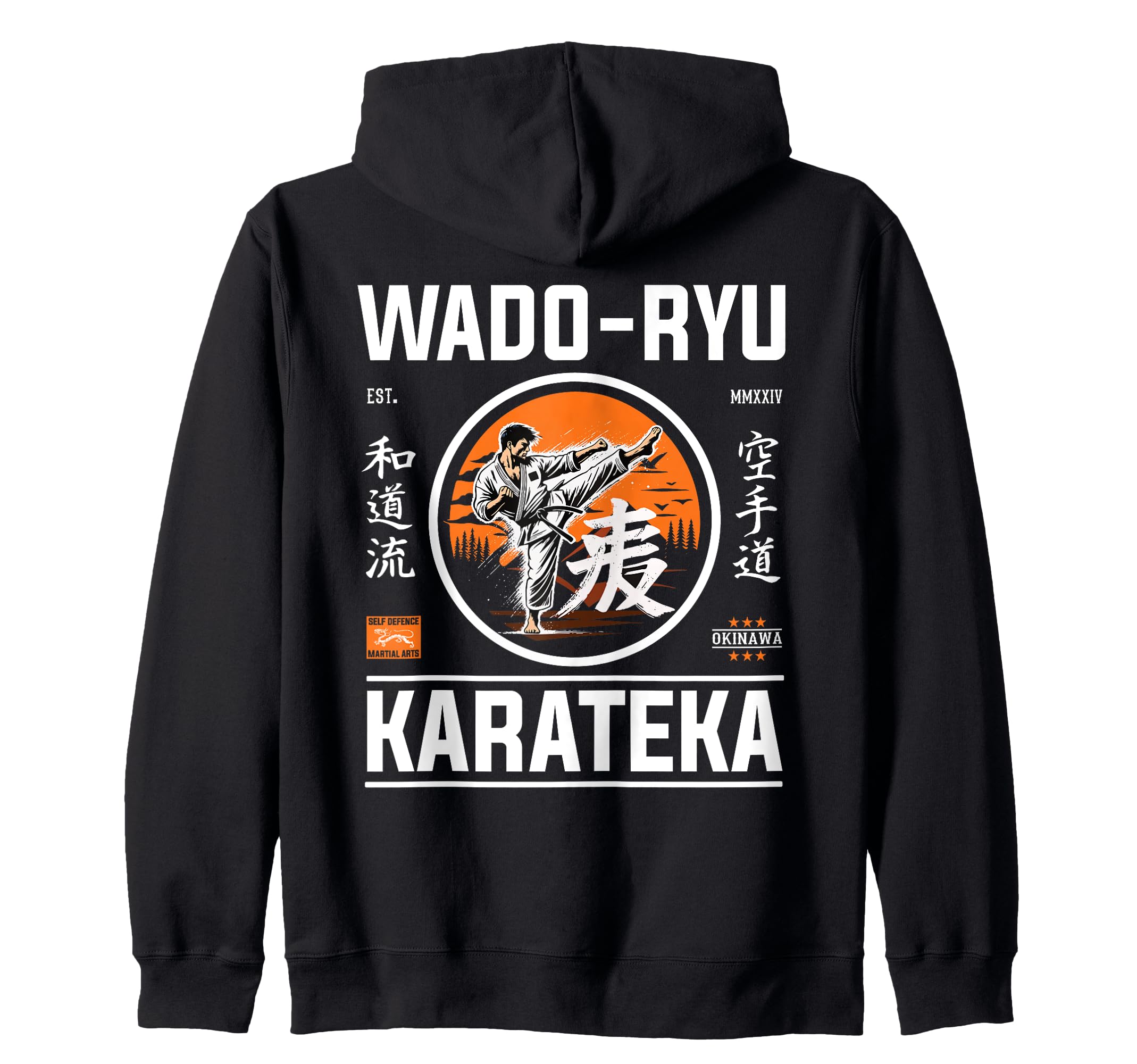 

Парка на молнии Wado Ryu Karateya для боевых искусств Окинавы каратэ