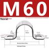 Galvanized U-Shaped Saddle Clamp for Pipes and Hoses