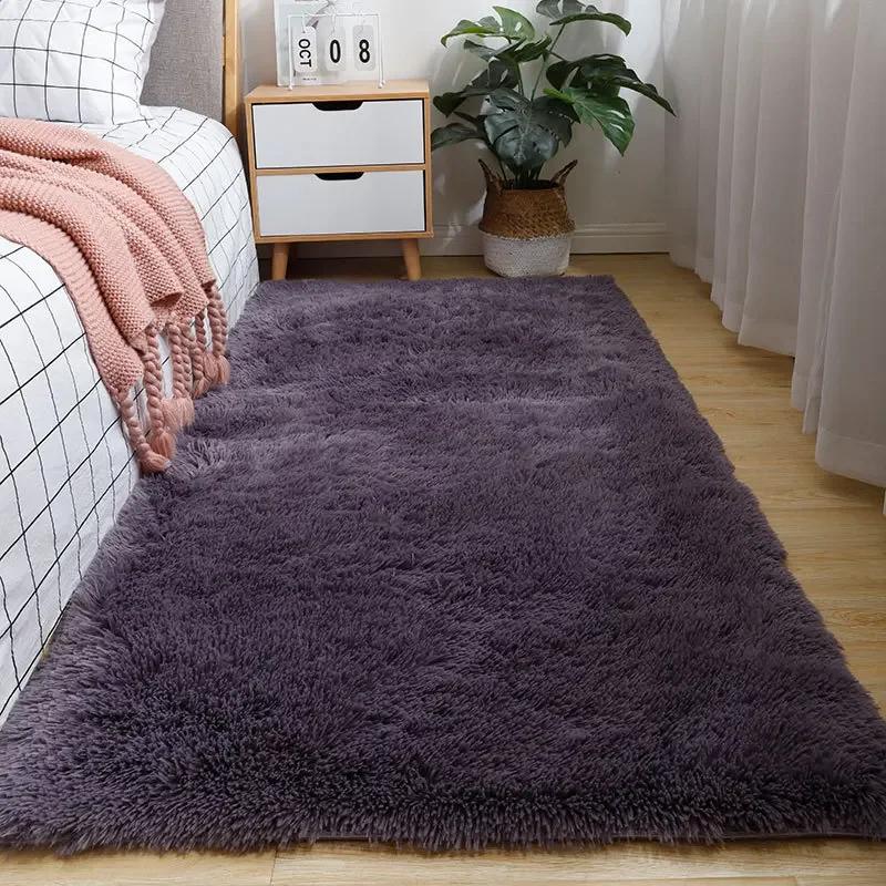 Pluizig Crème Wit Schapenvacht Tapijt Zijde Wol Tapijten voor Slaapkamer en Woonkamer Decoratie Kinderen Woonkamer Slaapkamer Vloermat Bont Tapijten 40X60cm 15.7X23.6in
