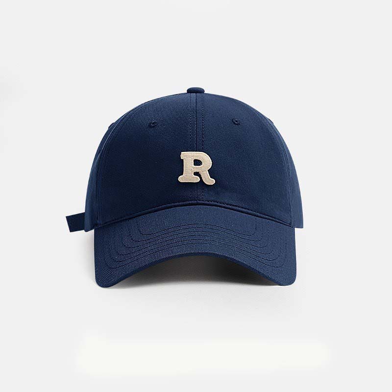 Vintage Letter Embroidered Baseball Cap Trendy Peaked Hat Outdoor Sun Protection Cap For Men And Women