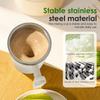 Automatic Magnetic Stirring Coffee Mug 14 Oz Stainless Steel Thermal Cup with Temp Display USB Charge Portable Self Mixing Cups