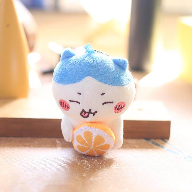 

Милый оранжевый самоуничижительный медведь Xiaoba кулон плюшевая игрушка кукла сумка подвесной брелок тряпичная кукла 11 cm