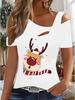 Women's New Casual  Top  Christmas  Halloween Christmas Gift Tops Shirt Blouse