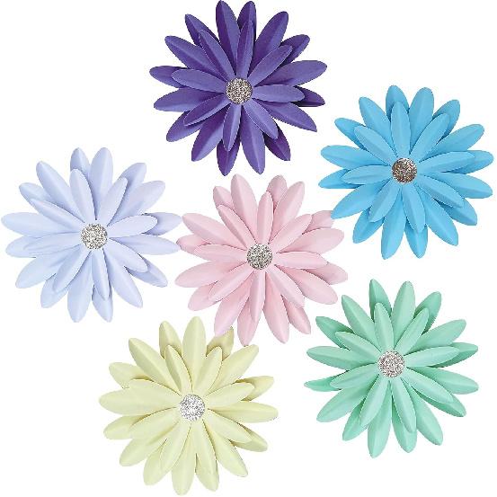 Rainbow Paper Daisy Flower for Tea Party Garden Party Decor Wedding Photo Backdrop Birthday Nursery Wall Sunflowers 8 inch