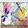 Curtain Insect Dragonfly 3D Digital Printing Blackout Curtain Punching