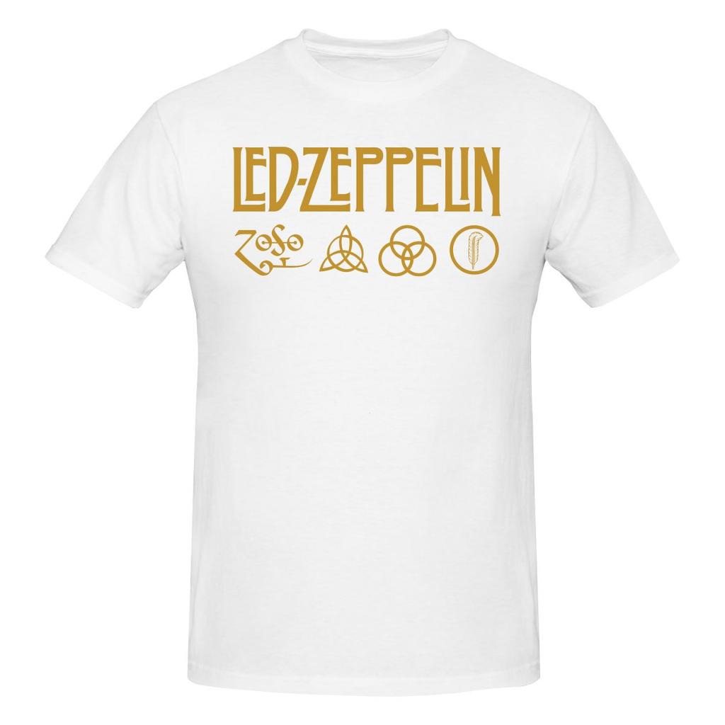 Led Zeppelins Campus Style Tshirt Commuting Vibe Versatile Colors Cotton Tee