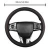 1 Stück 15 Zoll/38 cm Kunstleder Auto Lenkradabdeckung Rutschfeste Autoabdeckung Schutzhülle Atmungsaktiv Universell Passend für die meisten Autos